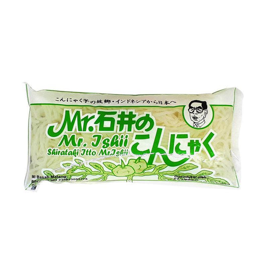 Mie basah Shirataki Hijau 200gr ishii konnyaku Wet Noodles Diet Keto