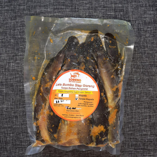 Lele Bumbu Kuning Tanpa Kepala isi 8 + sambal