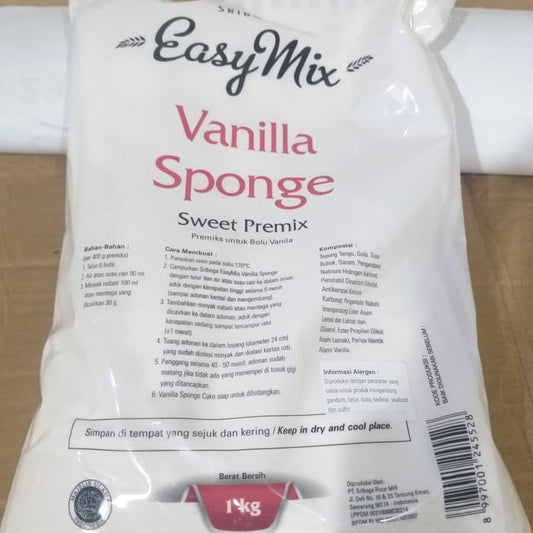 easymix vanilla sponge cake 1kg tepung premix kue sponge vanila
