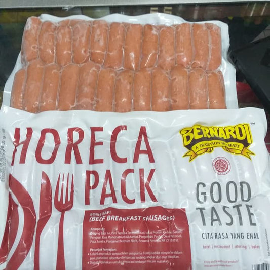 BERNARDI SOSIS HORECA 1kg 48p breakfast beef sosis sapi