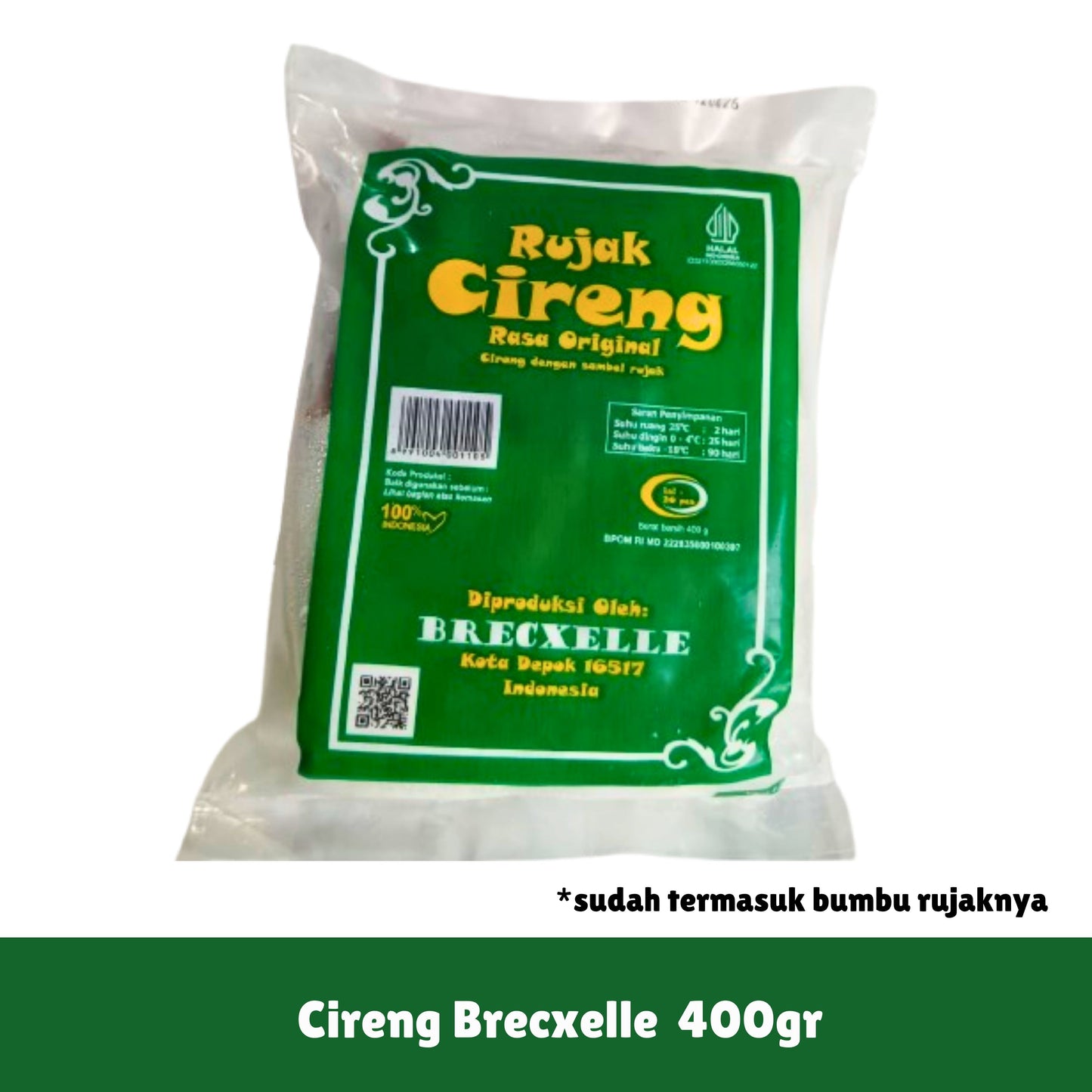 Rujak Cireng Brecxelle Brekele Original Isi 20 Pcs (ada bumbu rujak)