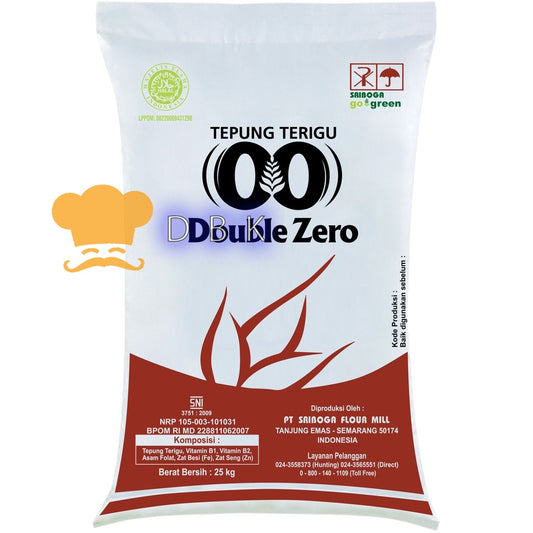 Tepung Terigu Double Zero 1kg / 25kg protein sedang serbaguna