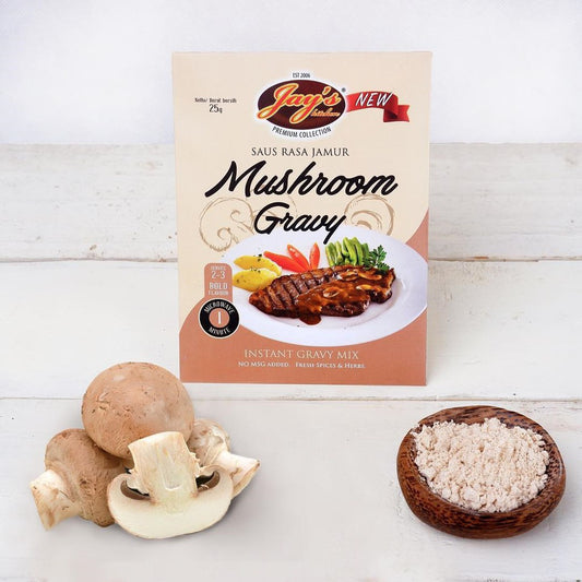 JAYS Mushroom Gravy Steak Sauce 25g grill master Saus Rasa Jamur