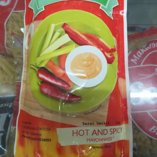 MCLEWIS HOT AND SPICY MAYONNAISE 1lt mayonaise pedas