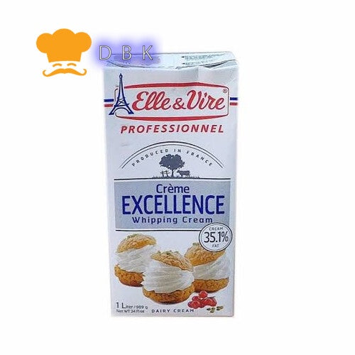 ELLE & VIRE Whipping Cream Whip Cream Cair Elle&Vire Excellence 1 Lit