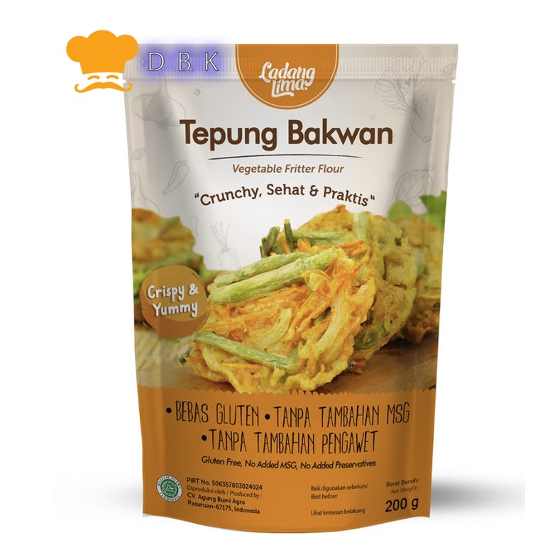 Ladang Lima Tepung Bakwan 200gr - Free Gluten - Non Msg
