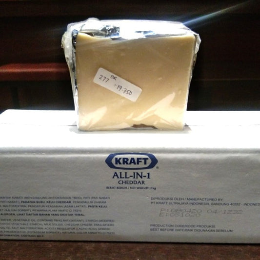 keju KRAFT CHEDDAR ALL IN ONE 250gr all-in-1 potongan
