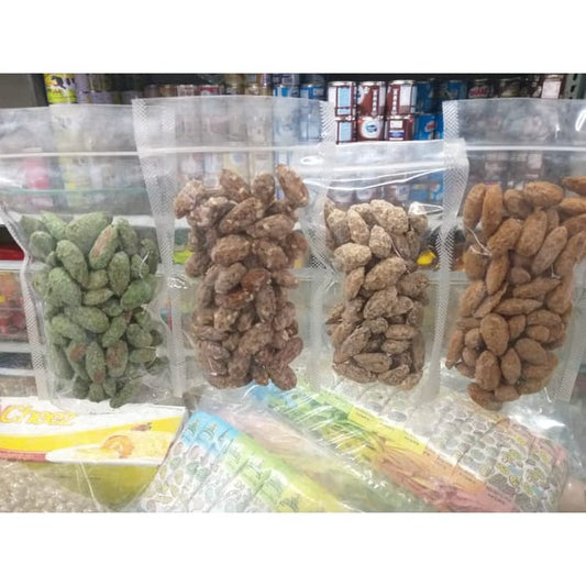 ROASTED ALMOND 100gr all variant almond panggang banyak rasa