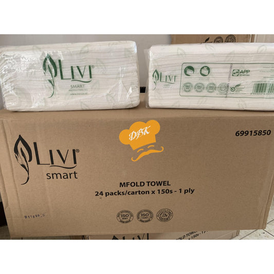 Tissue Livi Hand Towel Smart Multifold 150s / Tisu Wastafel