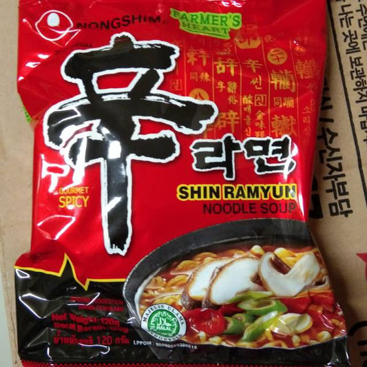 NONGSHIM SHIN RAMYEON RAMYUN RAMEN Mie Instan Korea HALAL 120gr