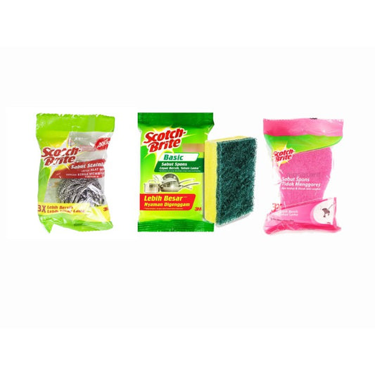 sponge scotchbrite all varian sabut cuci piring scotch brite
