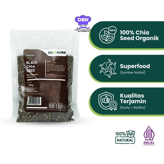 reenara Chia seed / Biji Chia Hitam Organik 100gr 500gr