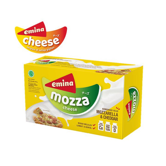 keju EMINA mozza perpaduan mozzarella dan cheddar 165gr cheese