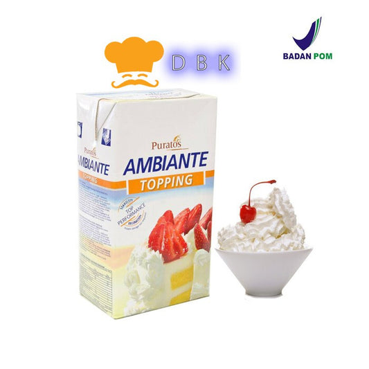 PURATOS AMBIANTE Whip Cream - Topping untuk Dekorasi 1 Lt Rich