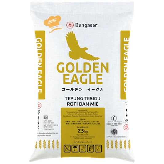 tepung terigu Golden EAGLE 1kg / 25kg protein tinggi untuk roti mie