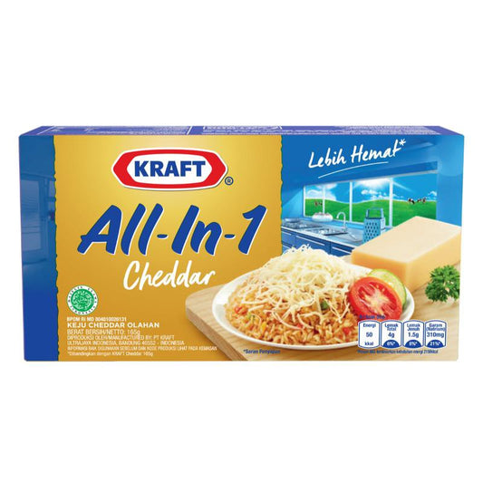 Keju Kraft All in one 165gr cheddar