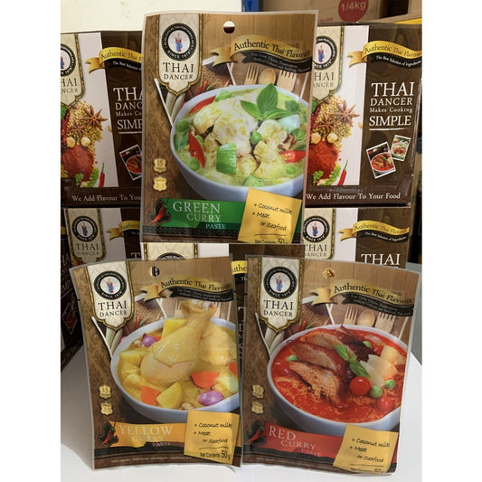 Thai Dance Red / Yellow / Green Curry 50gr bumbu kari import HALAL