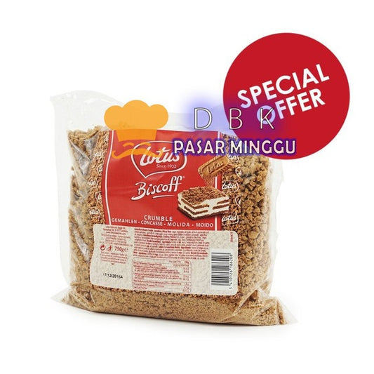 Lotus Biscoff Crumble per 250gr Bubuk biskuit lotus karamel coklat