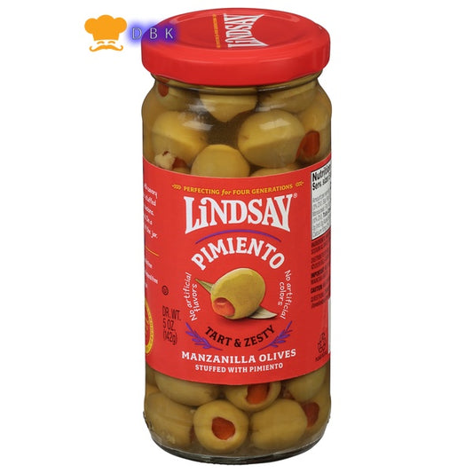 Acar Buah Zaitun hijau Lindsay pimiento Green olive 142gr