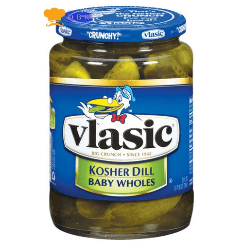 Acar Timun impor Vlasic Kosher Dill Baby Whole Pickle Ketimun 473ml