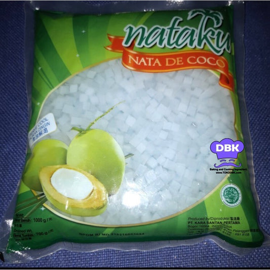 Kara Nata de coco Nataku 1kg dadu kecil bulir mini pas sedotan