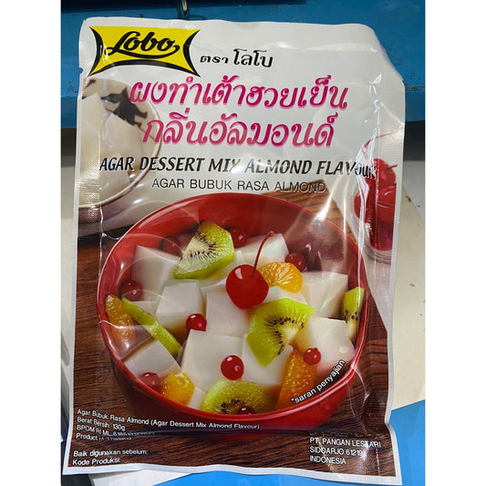 LOBO Agar Dessert Mix Almond Flavor / Agar Bubuk Rasa Almond 130gr