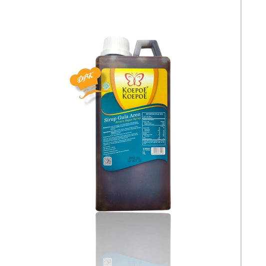 Koepoe Gula AREN Sirup Cair BROWN Sugar Syrup 1 liter kupukupu