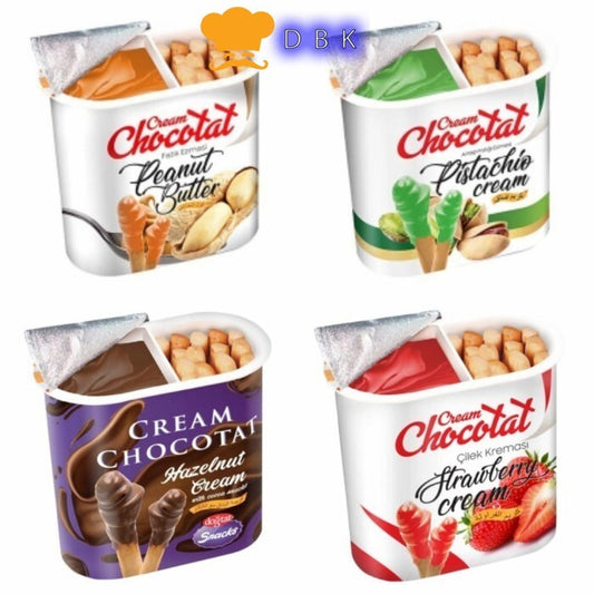 Dogtat cream biskuit stik dengan selai 55gr pistachio coklat nyam nyam