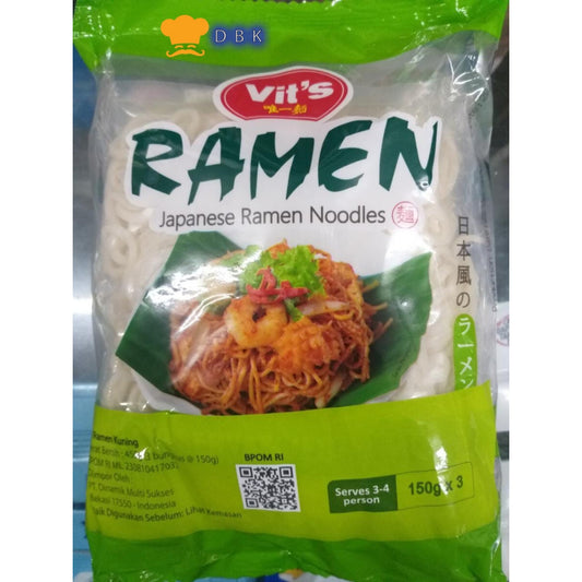 Ramen mentah 450gr (3x150gr) VITS japanese ramen noodle