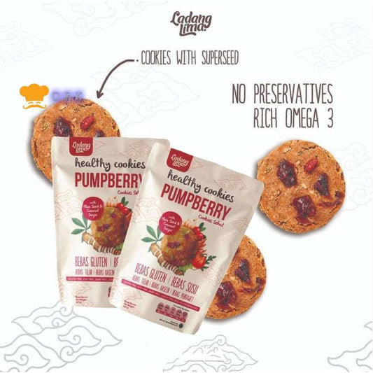 Ladang Lima Pumpberry 180gr healthy cookies cemilan sehat