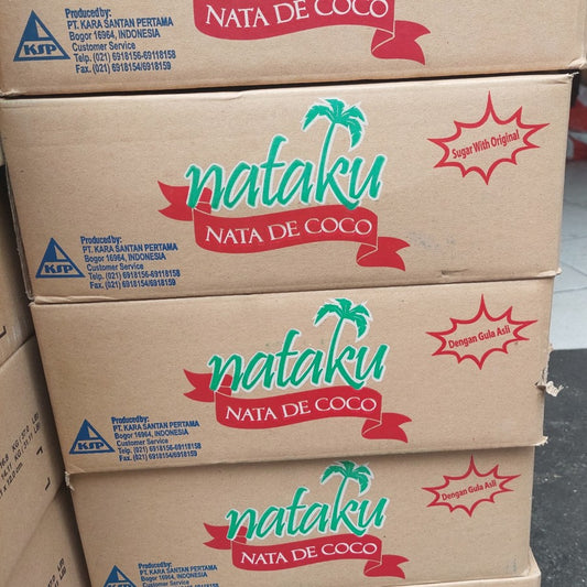 Nataku Nata de coco dus an isi 6pcs x1kg dadu kecil bulir mini