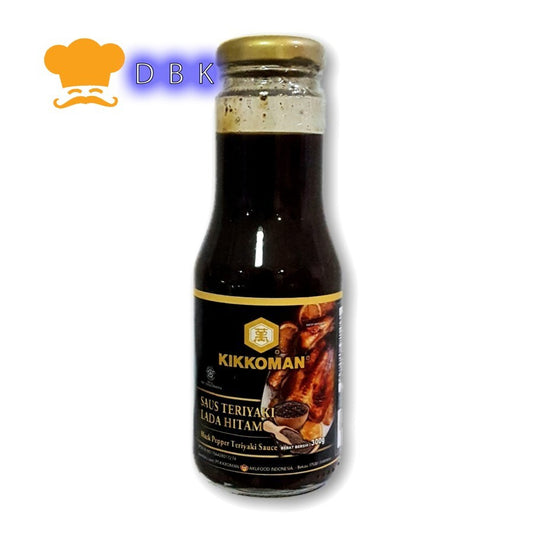KIKKOMAN BLACKPEPPER TERIYAKI SAUCE 300ml lada hitam manis bbq