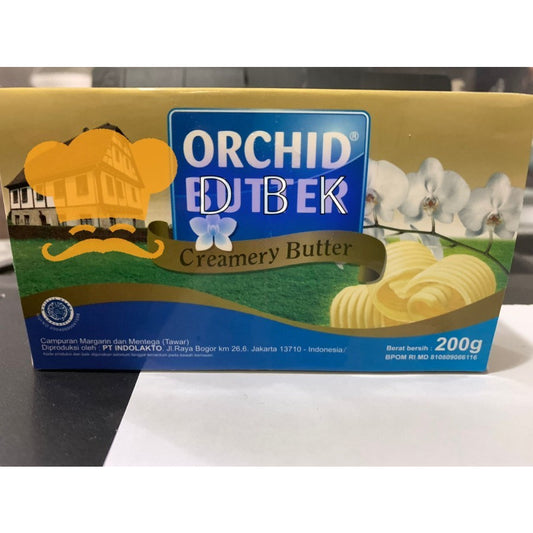 Orchid Unsalted 200gr Creamy Butter tawar