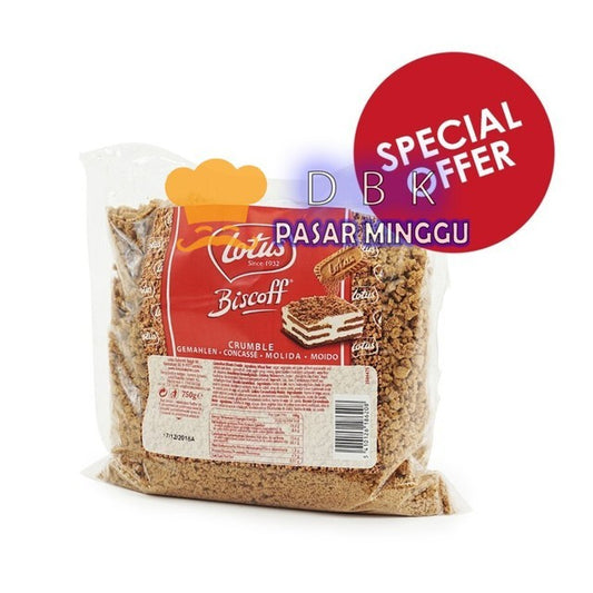 Lotus Biscoff Crumble 750gr Bubuk biskuit lotus karamel coklat
