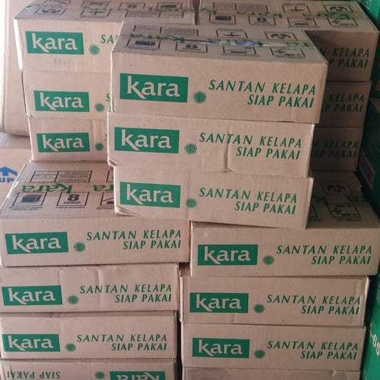 [DUS] kara 200ml x 10pcs santan kara kotak sun kara segitiga