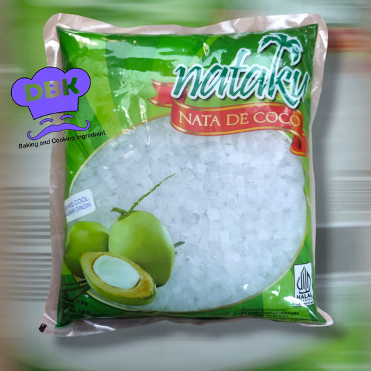 Kara Nata de coco Nataku 1kg dadu kecil bulir mini pas sedotan