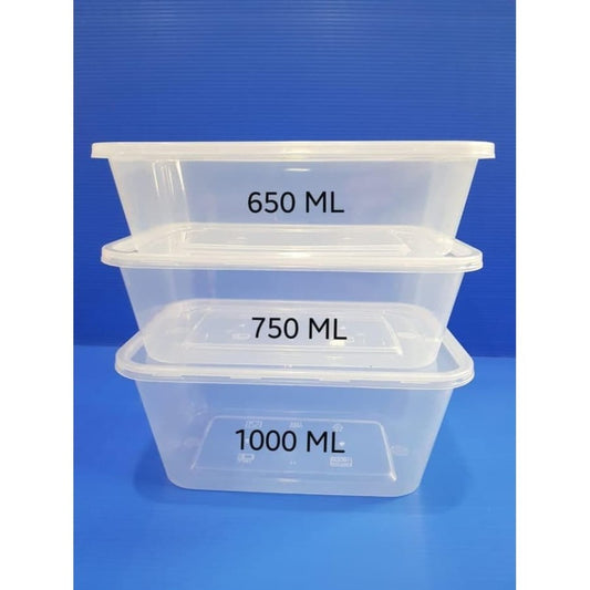 Thinwall 750ml (10pcs) Food container makanan kotak makan thin wall