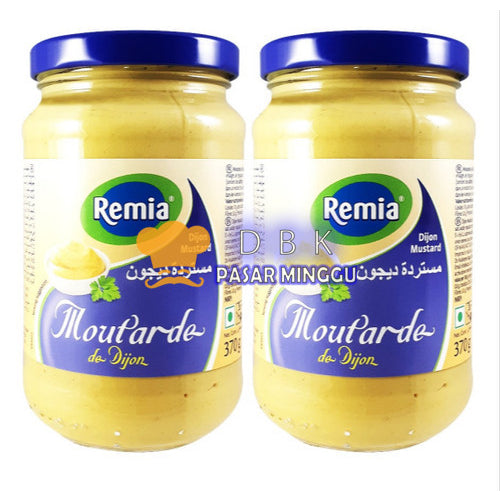 REMIA mustard dijon 370gr de dijon gluten free bukan maestro