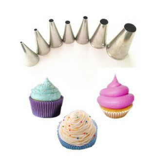 SPUIT UJUNG BULAT/ POLOS / NOZZLE DEKOR KUE PIPING BAG
