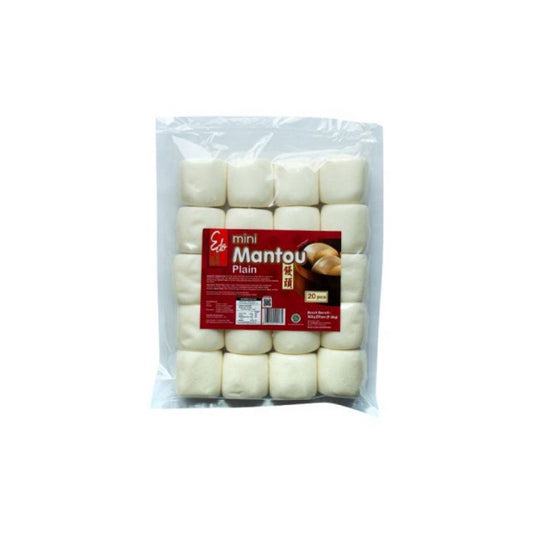 Edo Mini Mantou Plain 360gr isi 20 pcs