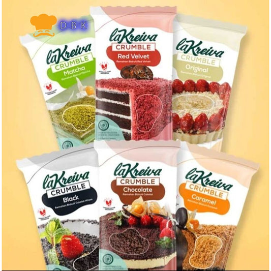 Crumble La Kreiva 250gr | Cookie Crumb bubuk biskuit topping remahan