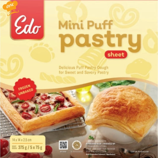 edo mini puff pastry 375gr isi 5 zuppa soup Kulit Lembaran Adonan