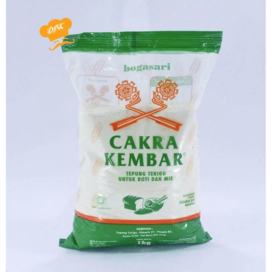 Tepung Terigu Cakra 1 kg protein tinggi Ekonomis transparant