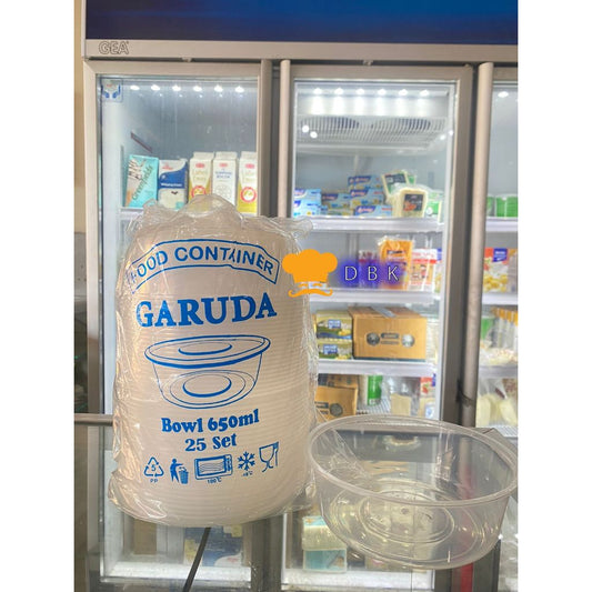 Thinwall 650ml mangkok bulat bowl wadah plastik salad per tahan panas