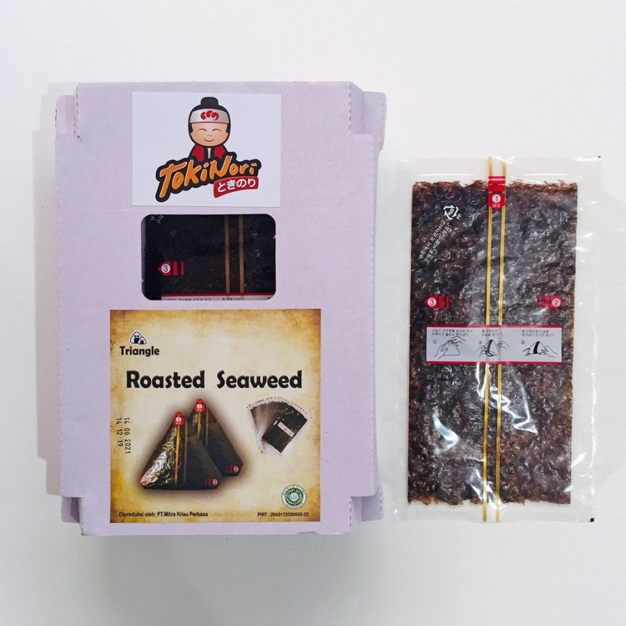 Triangle Onigiri Nori Wrapper- Roasted Seaweed 10sheet rumput laut