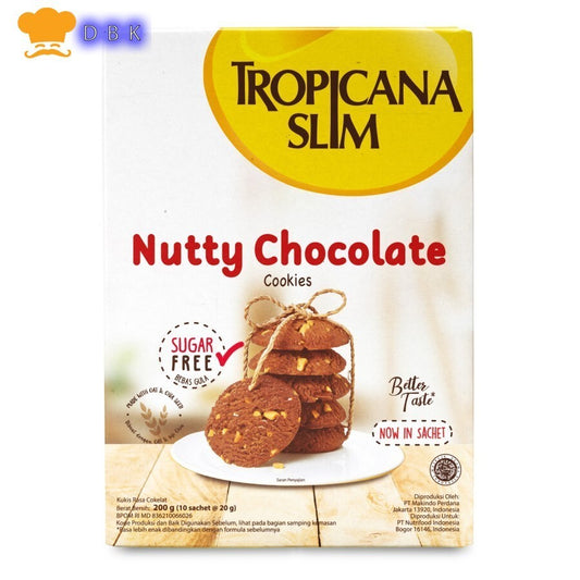 Tropicana Slim Nutty Chocolate Cookies 200gr - Snack Bebas Gula