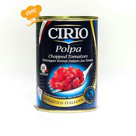 Cirio Polpa Chopped Tomatoes 400 gr - Tomat Potongan
