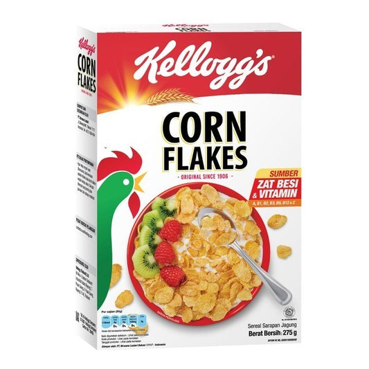 KELLOGGs corn flakes 275gr kellog sereal jagung original ps