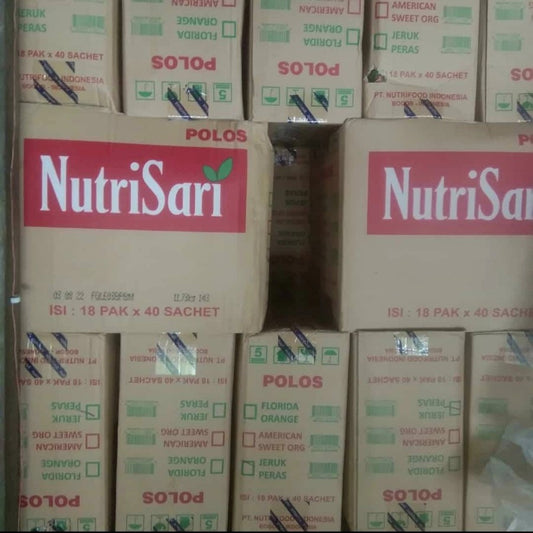 Nutrisari jeruk peras per dus 72 renceng x 10sachet bubuk minuman Termurah