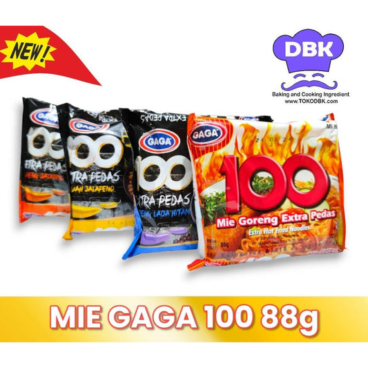 DUS / ECER MIE GAGA 100 GORENG Extra Pedas Jalapeno lada Habanero